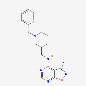 molecular formula C19H23N5O B7221760 N-[(1-benzylpiperidin-3-yl)methyl]-3-methyl-[1,2]oxazolo[5,4-d]pyrimidin-4-amine 