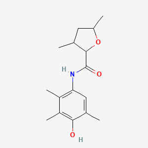 molecular formula C16H23NO3 B7222173 N-(4-hydroxy-2,3,5-trimethylphenyl)-3,5-dimethyloxolane-2-carboxamide 