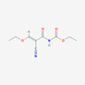 molecular formula C9H12N2O4 B072227 2-氰基-3-乙氧基丙烯酰基氨基甲酸乙酯 CAS No. 1187-34-4