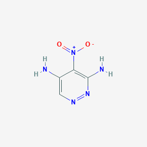 molecular formula C4H5N5O2 B072228 4-Nitropyridazine-3,5-diamine CAS No. 1557-18-2