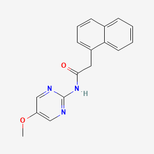 molecular formula C17H15N3O2 B7223318 N-(5-methoxypyrimidin-2-yl)-2-naphthalen-1-ylacetamide 