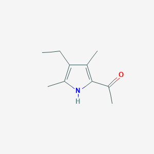 molecular formula C10H15NO B072236 Ketone, 4-ethyl-3,5-dimethylpyrrol-2-YL methyl CAS No. 1500-91-0
