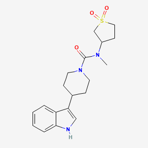 molecular formula C19H25N3O3S B7223929 N-(1,1-dioxothiolan-3-yl)-4-(1H-indol-3-yl)-N-methylpiperidine-1-carboxamide 