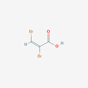molecular formula C3H2Br2O2 B072241 (E)-2,3-Dibromoacrylic acid CAS No. 1578-72-9