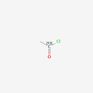 molecular formula C2H3ClO B072242 Acetyl chloride-1-13C CAS No. 1520-57-6