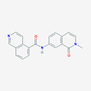 molecular formula C20H15N3O2 B7224295 N-(2-methyl-1-oxoisoquinolin-7-yl)isoquinoline-5-carboxamide 