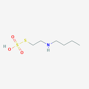 molecular formula C6H15NO3S2 B072263 1-(2-Sulfosulfanylethylamino)butane CAS No. 1190-88-1