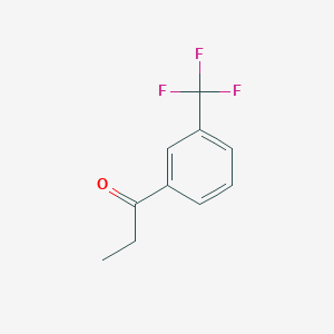 molecular formula C10H9F3O B072269 3'-(三氟甲基)苯丙酮 CAS No. 1533-03-5