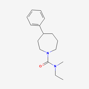 molecular formula C16H24N2O B7227054 N-ethyl-N-methyl-4-phenylazepane-1-carboxamide 
