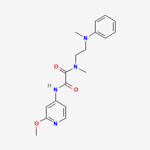 molecular formula C18H22N4O3 B7227704 N-(2-methoxypyridin-4-yl)-N'-methyl-N'-[2-(N-methylanilino)ethyl]oxamide 