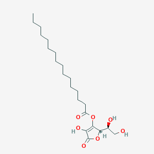 molecular formula C22H38O7 B072279 (Palmitoyloxy)-L-ascorbic acid CAS No. 1330-84-3