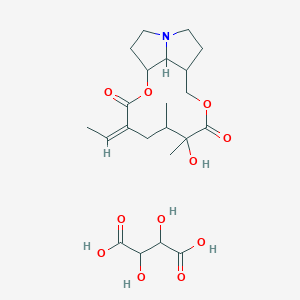 molecular formula C22H33NO11 B072280 Platyphylline, tartrate CAS No. 1257-59-6