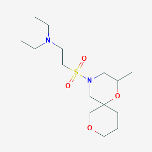 molecular formula C15H30N2O4S B7229434 N,N-diethyl-2-[(2-methyl-1,8-dioxa-4-azaspiro[5.5]undecan-4-yl)sulfonyl]ethanamine 