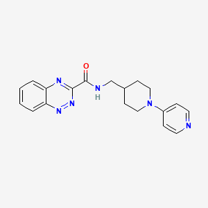 molecular formula C19H20N6O B7229895 N-[(1-pyridin-4-ylpiperidin-4-yl)methyl]-1,2,4-benzotriazine-3-carboxamide 