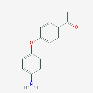 molecular formula C14H13NO2 B072301 1-[4-(4-Aminophenoxy)phenyl]ethanone CAS No. 1215-98-1