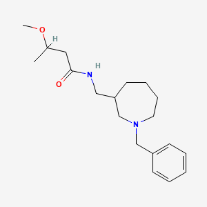 molecular formula C19H30N2O2 B7230744 N-[(1-benzylazepan-3-yl)methyl]-3-methoxybutanamide 