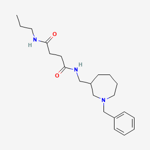 molecular formula C21H33N3O2 B7230777 N'-[(1-benzylazepan-3-yl)methyl]-N-propylbutanediamide 