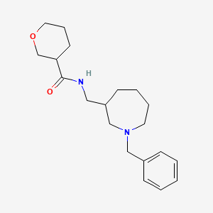 molecular formula C20H30N2O2 B7230809 N-[(1-benzylazepan-3-yl)methyl]oxane-3-carboxamide 
