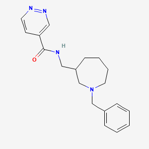 molecular formula C19H24N4O B7230817 N-[(1-benzylazepan-3-yl)methyl]pyridazine-4-carboxamide 