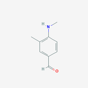molecular formula C9H11NO B072312 3-Methyl-4-(methylamino)benzaldehyde CAS No. 1197-42-8