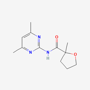 molecular formula C12H17N3O2 B7231675 N-(4,6-dimethylpyrimidin-2-yl)-2-methyloxolane-2-carboxamide 