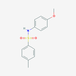 molecular formula C14H15NO3S B072317 N-(4-methoxyphenyl)-4-methylbenzenesulfonamide CAS No. 1150-26-1