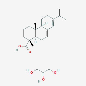 molecular formula C23H38O5 B072320 Abietic acid, glyceryl ester CAS No. 1337-89-9