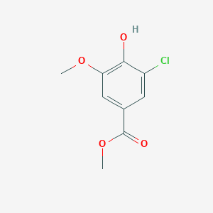 molecular formula C9H9ClO4 B072333 Methyl 3-chloro-4-hydroxy-5-methoxybenzoate CAS No. 1205-50-1