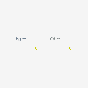 molecular formula CdHgS2 B072345 Cadmium mercury sulfide CAS No. 1345-09-1