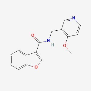 molecular formula C16H14N2O3 B7234949 N-[(4-methoxypyridin-3-yl)methyl]-1-benzofuran-3-carboxamide 