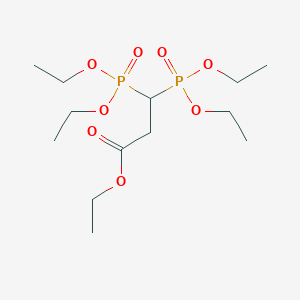 molecular formula C13H28O8P2 B072350 3,3-双(二乙氧基膦酰基)丙酸乙酯 CAS No. 1112-29-4