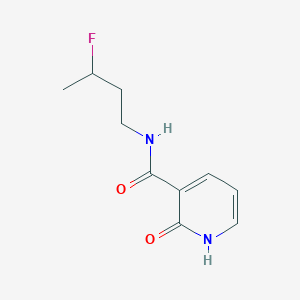 molecular formula C10H13FN2O2 B7235263 N-(3-fluorobutyl)-2-oxo-1H-pyridine-3-carboxamide 