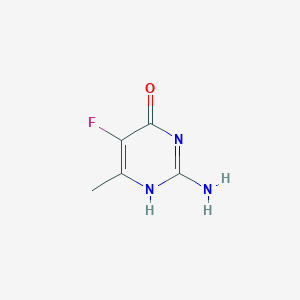 molecular formula C5H6FN3O B072356 2-Amino-5-fluoro-6-methylpyrimidin-4(1h)-one CAS No. 1597-35-9