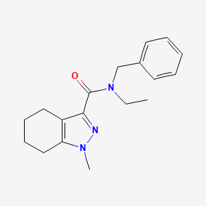 molecular formula C18H23N3O B7236365 N-benzyl-N-ethyl-1-methyl-4,5,6,7-tetrahydroindazole-3-carboxamide 