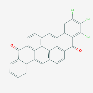 molecular formula C30H11Cl3O2 B072364 Trichloropyranthrene-8,16-dione CAS No. 1324-34-1