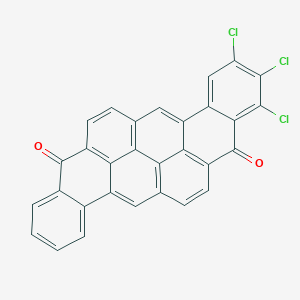 molecular formula C30H11Cl3O2 B072364 8,16-Pyranthrenedione, trichloro- CAS No. 1324-34-1