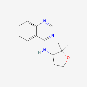 molecular formula C14H17N3O B7237175 N-(2,2-dimethyloxolan-3-yl)quinazolin-4-amine 