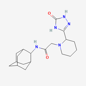 molecular formula C19H29N5O2 B7237473 N-(2-adamantyl)-2-[2-(5-oxo-1,4-dihydro-1,2,4-triazol-3-yl)piperidin-1-yl]acetamide 