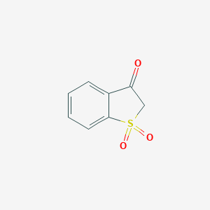 molecular formula C8H6O3S B072375 Benzo[b]thiophene-3(2H)-one 1,1-dioxide CAS No. 1127-35-1