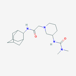 molecular formula C20H34N4O2 B7238341 N-(2-adamantyl)-2-[3-(dimethylcarbamoylamino)piperidin-1-yl]acetamide 