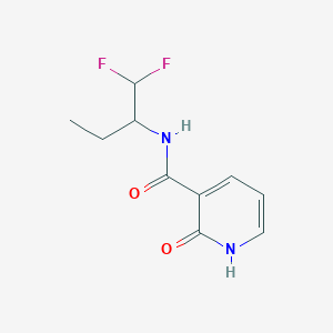 molecular formula C10H12F2N2O2 B7238549 N-(1,1-difluorobutan-2-yl)-2-oxo-1H-pyridine-3-carboxamide 