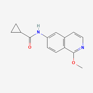 molecular formula C14H14N2O2 B7238930 N-(1-methoxyisoquinolin-6-yl)cyclopropanecarboxamide 