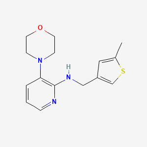 molecular formula C15H19N3OS B7238993 N-[(5-methylthiophen-3-yl)methyl]-3-morpholin-4-ylpyridin-2-amine 