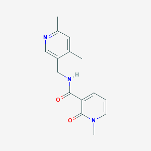 molecular formula C15H17N3O2 B7239933 N-[(4,6-dimethylpyridin-3-yl)methyl]-1-methyl-2-oxopyridine-3-carboxamide 