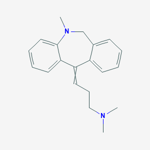molecular formula C20H24N2 B072402 N,N-dimethyl-3-(5-methyl-6H-benzo[c][1]benzazepin-11-ylidene)propan-1-amine CAS No. 1232-85-5