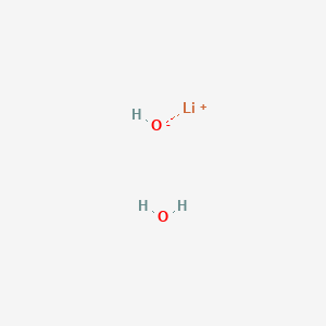 molecular formula LiOH.H2O<br>H3LiO2 B072410 Lithium hydroxide monohydrate CAS No. 1310-66-3