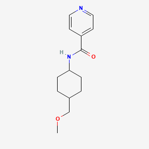 molecular formula C14H20N2O2 B7241657 N-[4-(methoxymethyl)cyclohexyl]pyridine-4-carboxamide 