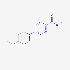 molecular formula C15H24N4O B7242108 N,N-dimethyl-6-(4-propan-2-ylpiperidin-1-yl)pyridazine-3-carboxamide 
