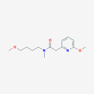 molecular formula C14H22N2O3 B7242900 N-(4-methoxybutyl)-2-(6-methoxypyridin-2-yl)-N-methylacetamide 