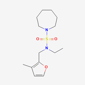 molecular formula C14H24N2O3S B7243078 N-ethyl-N-[(3-methylfuran-2-yl)methyl]azepane-1-sulfonamide 